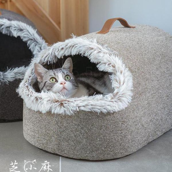 

cat beds & furniture polar cold proof cat's nest winter warm closed sleeping bag large net red deep sleep bed foreign trade house