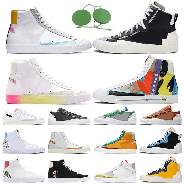 Nike Blazer Mid 77 Sapatos Habanero Vermelho Tenha um bom jogo Black Blue Mai Navy Romã Ferrance Grey Indigo Trainers Esportes Sapatilhas