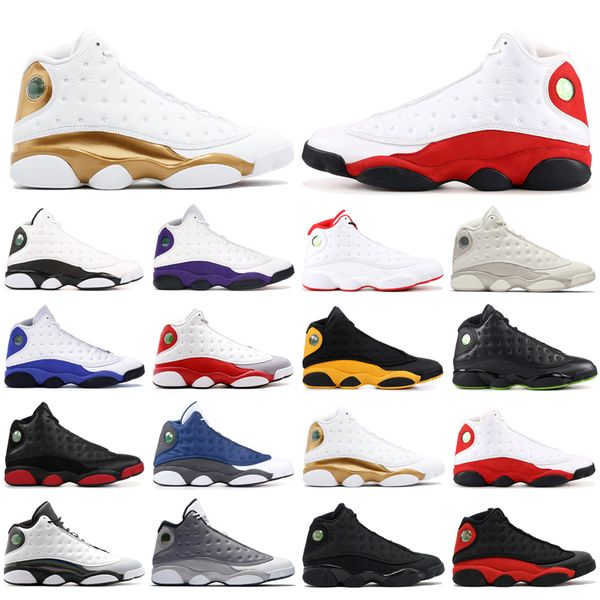 

playground hyper royal 13 13s island mens women shoes bred chicago flint he got lucky green, Black