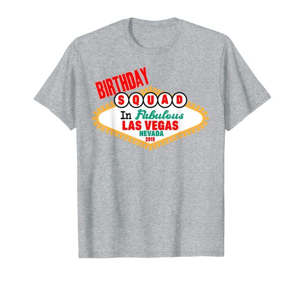 

vegas fabulous birthday squad cute group funny party t-shirt, White;black
