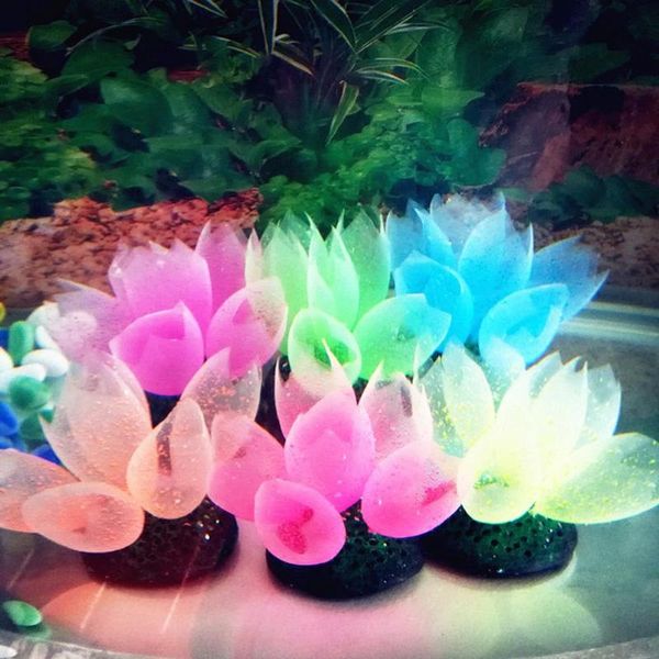 

silicone coral ornaments glow artificial aquarium bubble plants fish tank tools decoration decorations
