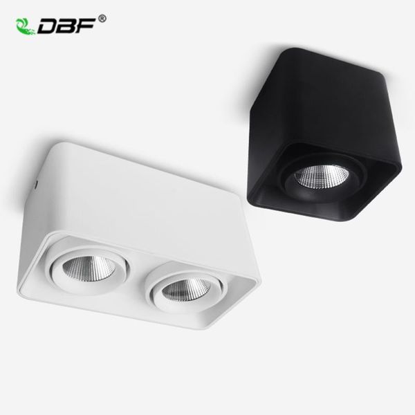 

dbf]square cob led dimmable downlights 10w 12w 20w 24w surface mounted ceiling lamps spot light ac85v-265v lights