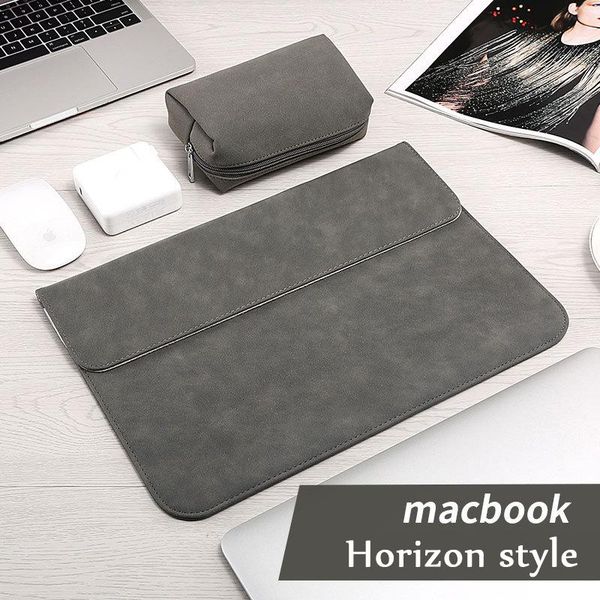 

water proof anti-scratch lapsleeve protect macbook pro air 11/12/13.3/15.4 inches horizontal case pu travel bag 1set duffel bags