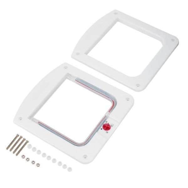 

kennels & pens way locking lock pet for cat kitty small dog doggy puppy flap safe door tunne search