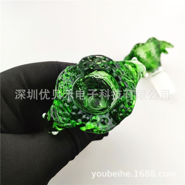 

double snake bowl cartoon glass cigarette pot