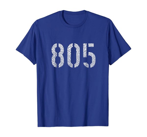 

805 - area code t-shirt | santa barbara san luis obispo - ca, White;black