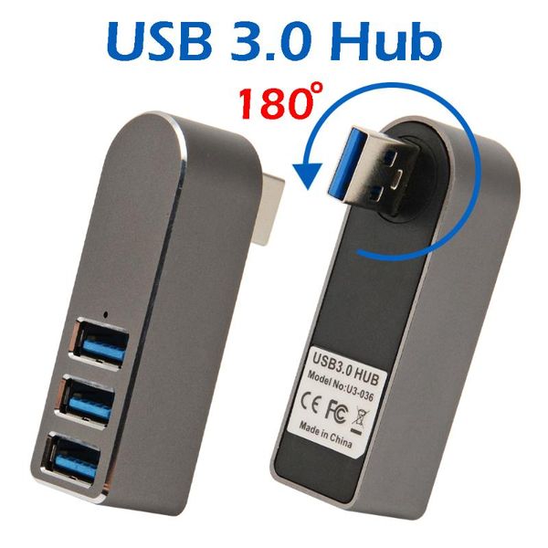 

hubs [3pcs] aluminum alloy usb3.0 hub plastic shell splitter usb 3 ports 3.0 mini