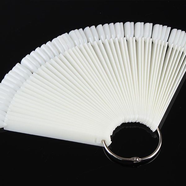 

false nails nail tips fake color card transparent white buckle ring art practice display tools manicure accessories, Red;gold