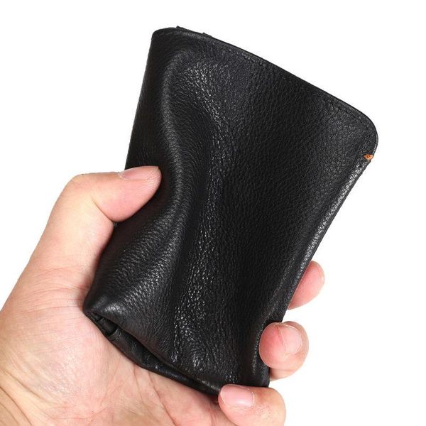 

soft genuine leather wallet for men pocket fashion vertical male card holder coin purse small money bag boy's standard wallets, Red;black