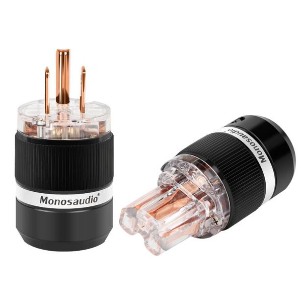 

smart power plugs monosaudio m101/f101 us version ac pure copper plug hifi audio cbale connector