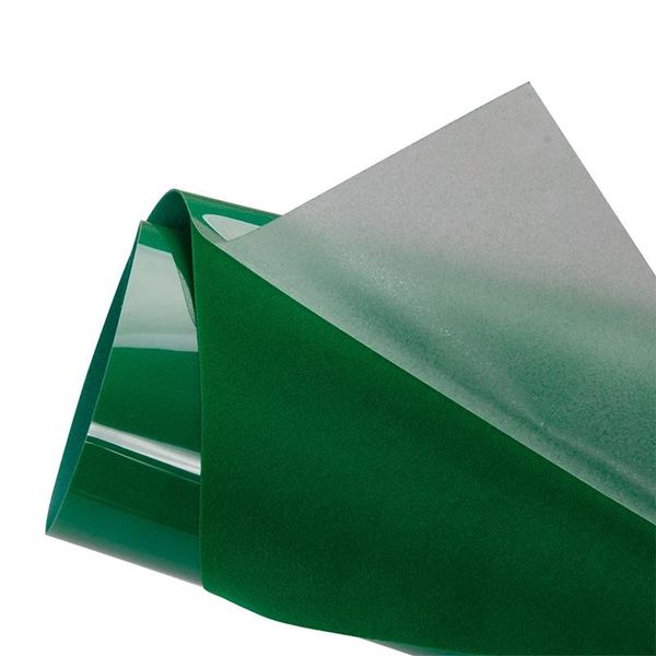 

window stickers flock heat transfer green color iron-on t-shirt textiles cricut film press roll htv printing clothing wholesale