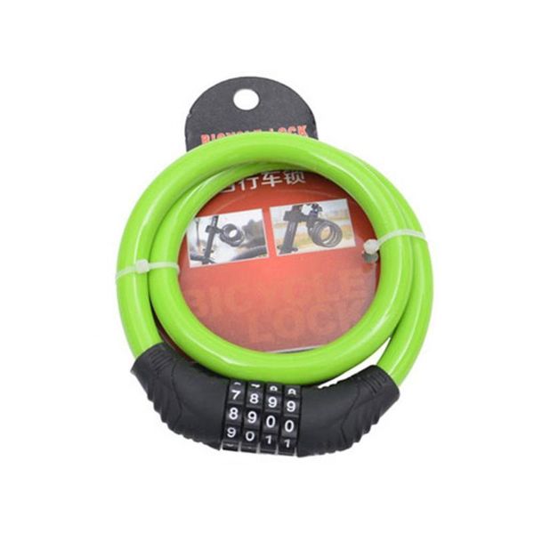 

bike locks 80% mountain bicycle steel cable 4-digit number security coded combination lock