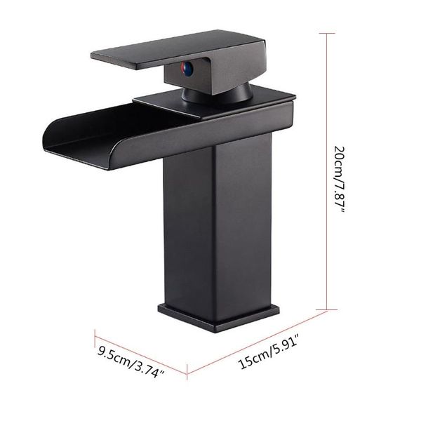 

widespread waterfall faucet led bathroom sink basin tap c90a faucets
