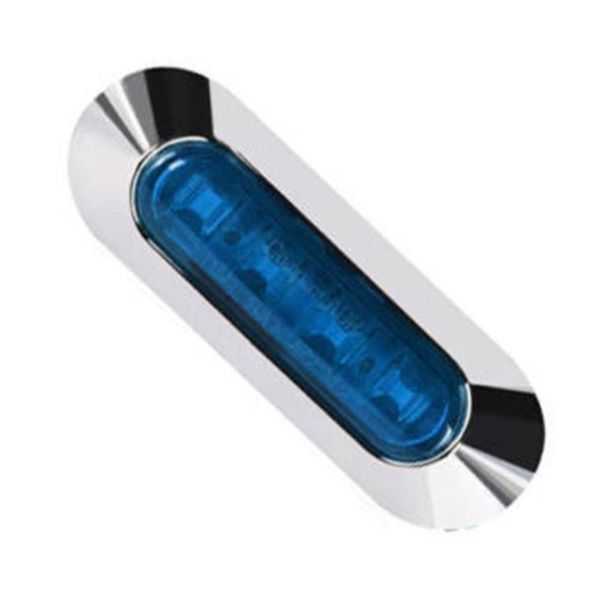 

emergency lights blue 4 led auto clearance side marker truck trailer van 12-24v waterproof lamp car accessories