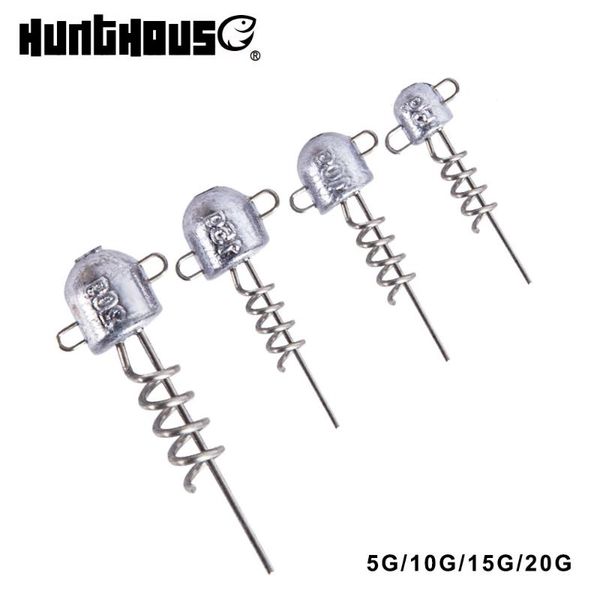 

fishing hooks hunthouse soft lure screw head jig for big shad 5g 10g 15g 20g tool equipment