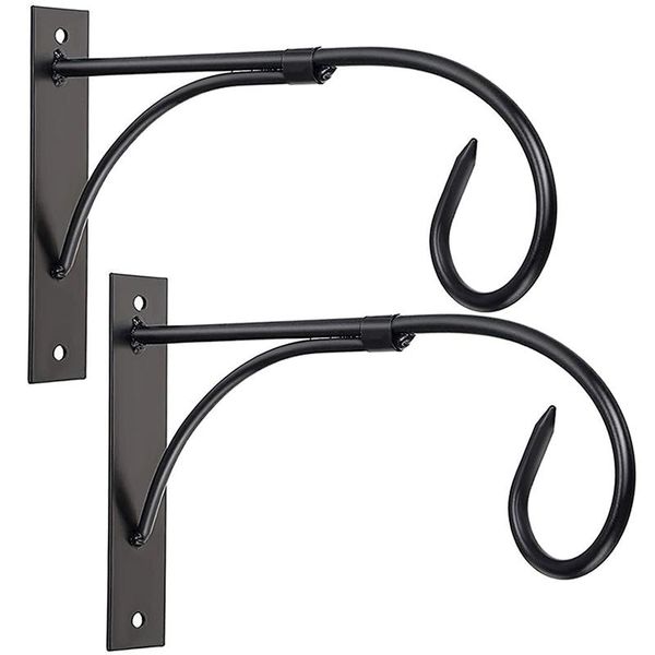 

wall hanging plant bracket hooks, heavy country decorative metal hooks & rails