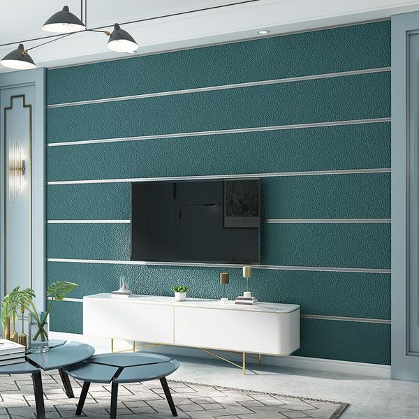 

wallpapers northern european-style modern simple background wall non-woven paper 3d relief imitation deerskin velvet television