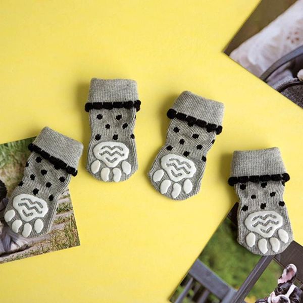 

dog apparel durable dogs short socks close fitting lightweight pet cotton 4pcs