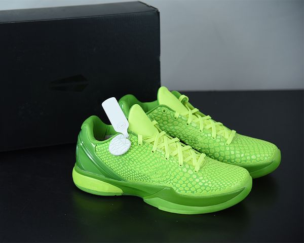 

shoes mamba 6s men basketball green red black sports sneakers trainers