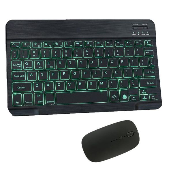 

keyboard mouse combos wireless mini luminous with gap and character light transmission high efficiency energy saving