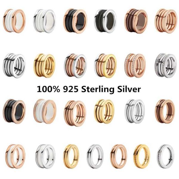 

100% silver 925 sterling male and female couple ring boutique jewelry wedding party white christmas ceramic gift, Slivery;golden