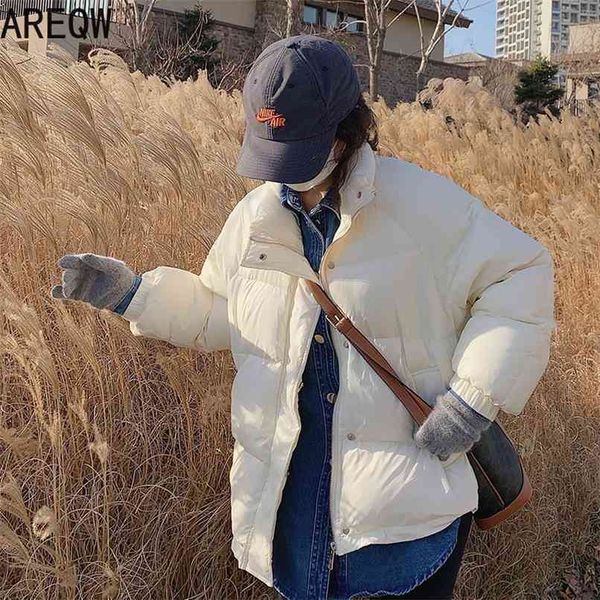 

women puffer jacket autumn winter parkas pink black white 210922