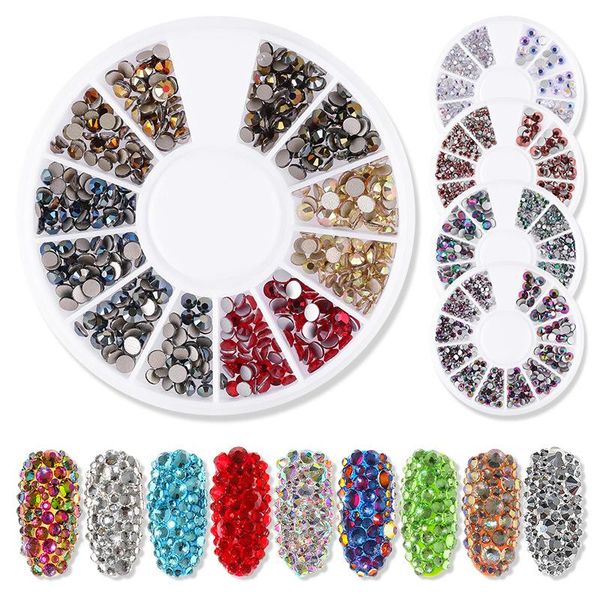 

nail art decorations for studio diy crystals luxurious jewelry supplies professionals wholesale sequins, Silver;gold