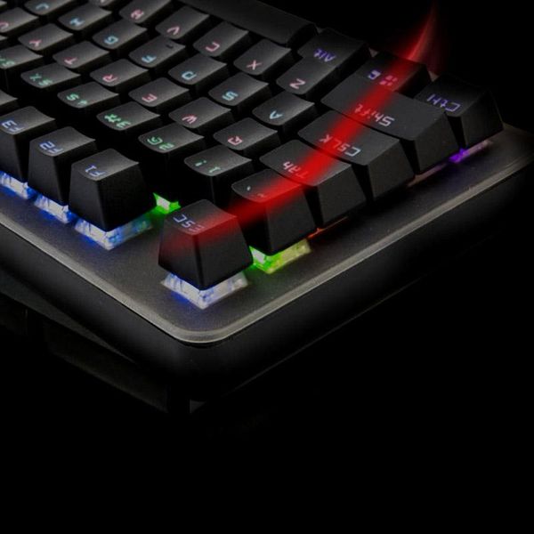 

keyboards mechanical gaming keyboard waterproof metal backlit wired 12 modes lighting usb