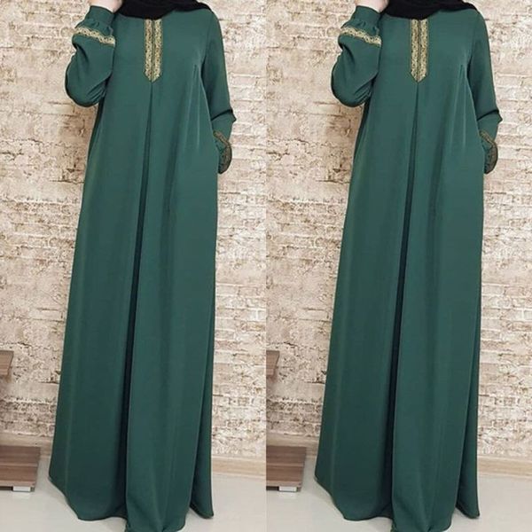 

dresses style casual national printed loose dress, Black;gray