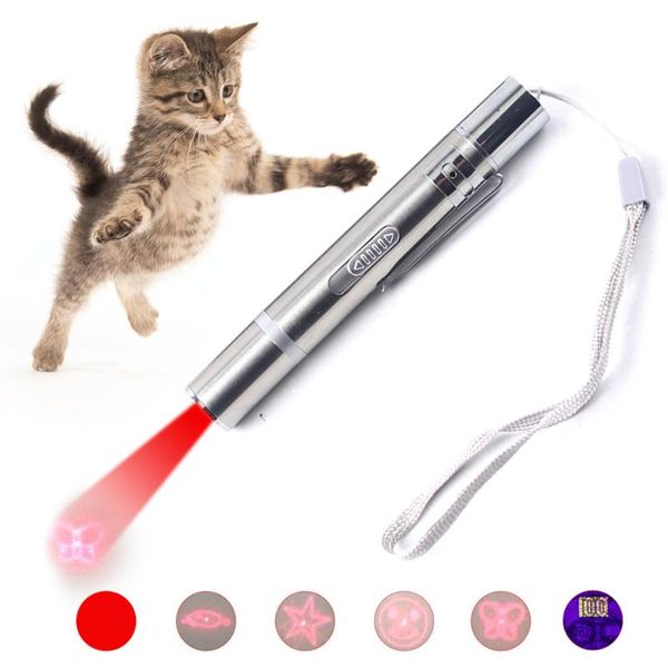 

cat toys 7 in 1 mini red laser pointer led pen tool for chase training pet product