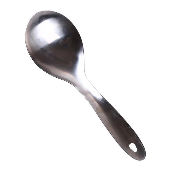 

spoons durable 304 stainless steel large rice soup serving spoon kitchen tool tableware