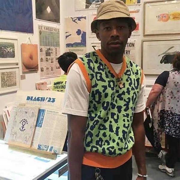 

golfwang leopard vest 0nil, White;black