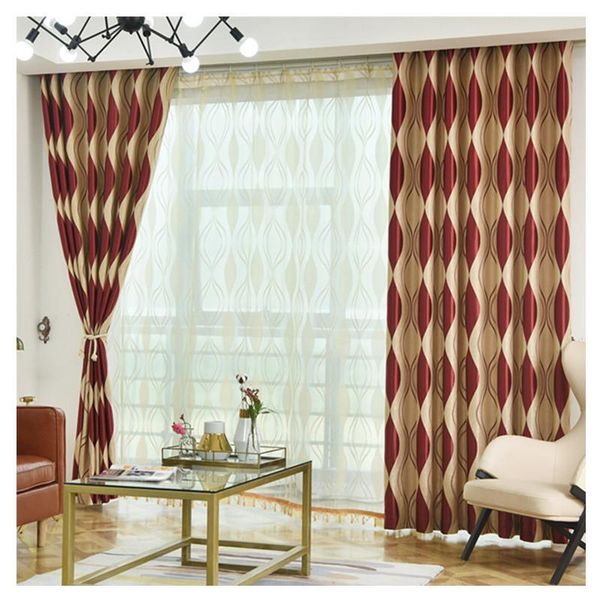 

curtain & drapes simple european-style american luxury jacquard blackout curtains for living dining room bedroom custom made