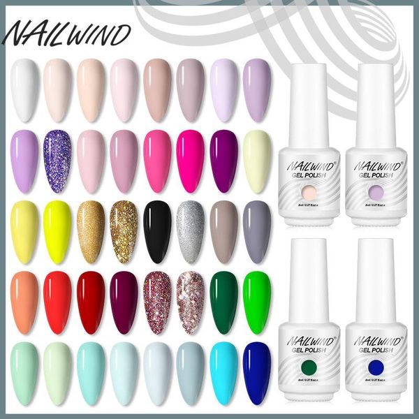 

nail gel nailwind polish all for manicure semi permanent vernis coat need uv/led 8ml varnishes nails art, Red;pink