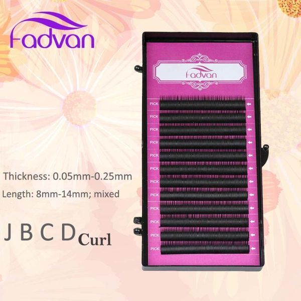 

fadvan individual eyelashes extensions professional supplier women's makeup fashion 3d lashes extension1