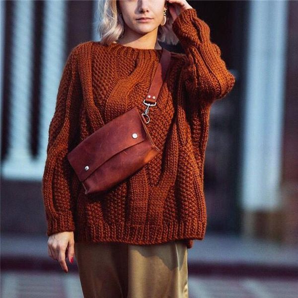 

women fashion warm pullover knitted sweater female long sleeve loose autumn sweaters women's, White;black