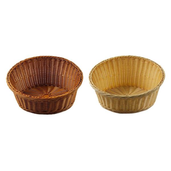 

storage baskets bevel plastic woven basket bread roll serving for food fruit cosmetic tableand bathroom