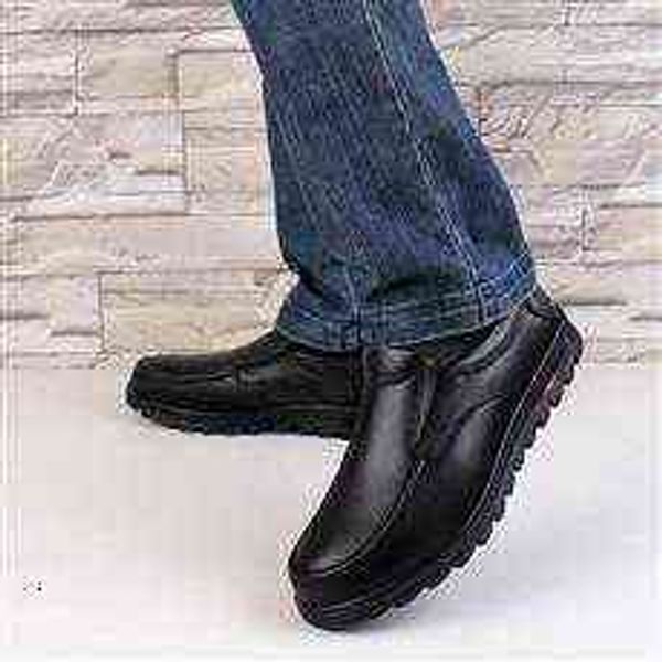 

tangzuo shoes 9981 cotton for the elderly, with a batch of , 38-47 standard leather yards and top, Black