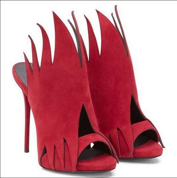 

summer designer blue leaf patent leather sandals covered stiletto heel high-heel winged sandal women size  dress shoes wo, Black