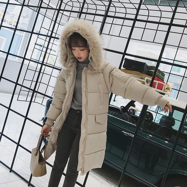 

women's trench coats 2021 winter coat thickening loose simple long section bread clothes bat sleeve fashion hooded jacket female c29, Tan;black