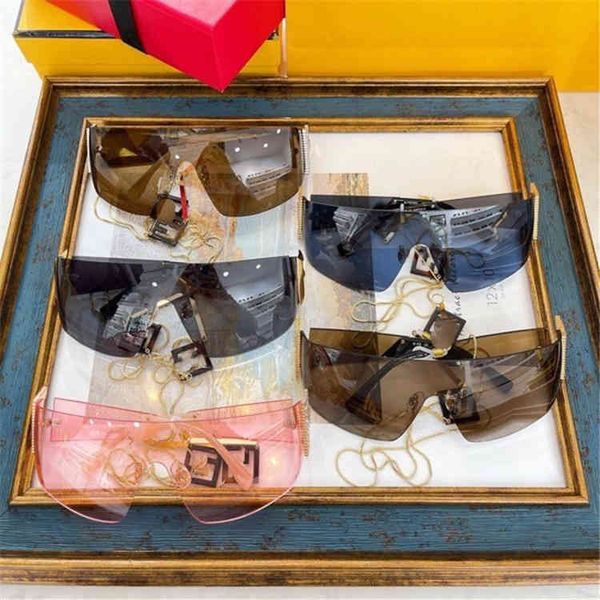 

designer sunglasses 2021 new cat's eye uv proof integrated goggles street shooting net red women's ff0382, White;black