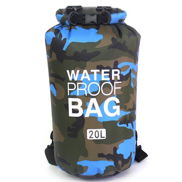 

pool & accessories 2l/5l/10l/20l/30l thicken camouflage waterproof rafting pvc dry storage shoulder swimming bag ocean backpack for river tr
