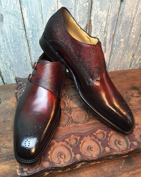 

dress shoes male leather shoes with classic buckle, male casual kr221 iamx, Black