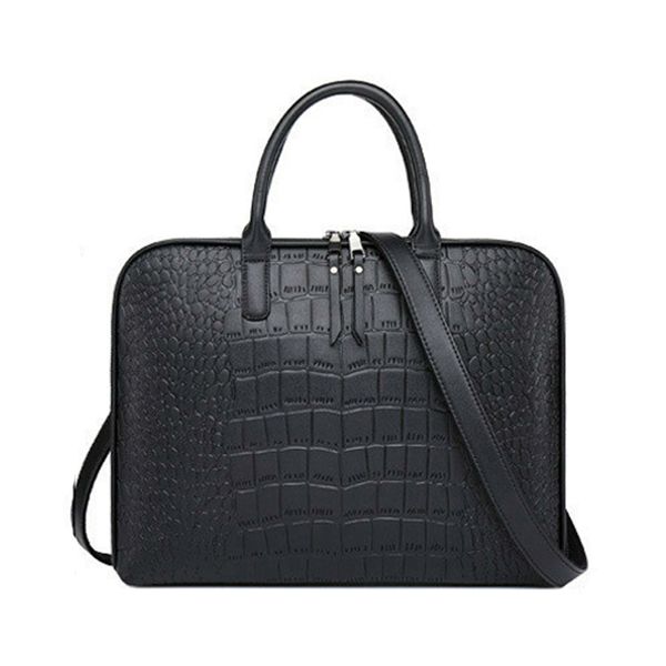 

woman casual totes13 14 inch lapbag office bag for ladies briefcases female manager business women briefcase leather handbag