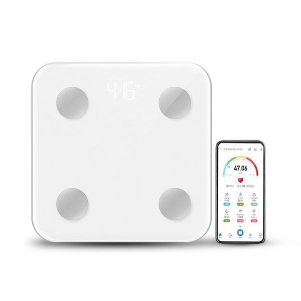 

smart scales bathroom floor body weighing scale bmi fat bluetooth app electronic