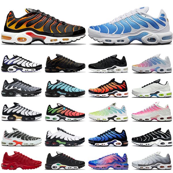 Boots With Box plus tn Herren Damen Laufschuhe Triple Black Cordura White Wolf Grey Aqua Silver Hyper Blue Sky Reverse Sunset Pink Oxford Herren Trainer