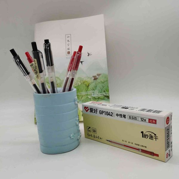 

the love gp1042 simple 0.5mm bullet head prs dry neutral pen student office signature