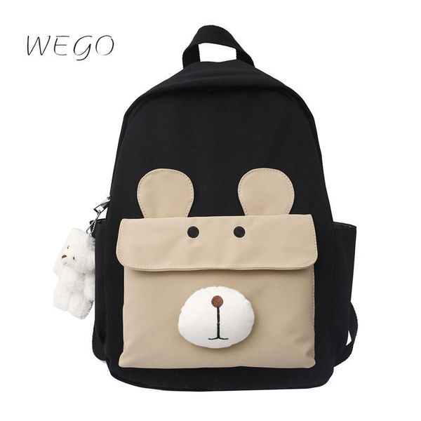 

school bags backpack girl korean version junior high students rucksack ins 2021 large capacity cartoon cute ears bag