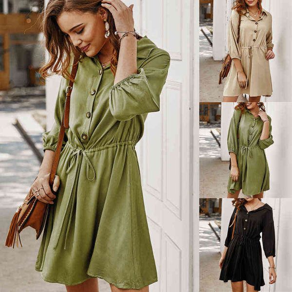 

casual dresses dign dresses spring / summer 2022 pure color elegant skirt, Black;gray