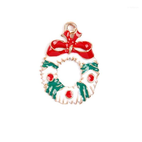 

christmas decorations 19 pcs metal alloy assorted charms set xmas tree snowman jewellery pendants decor sf661